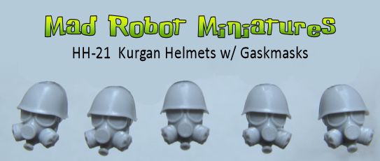 Kurgan Helmet Heads with Gasmasks