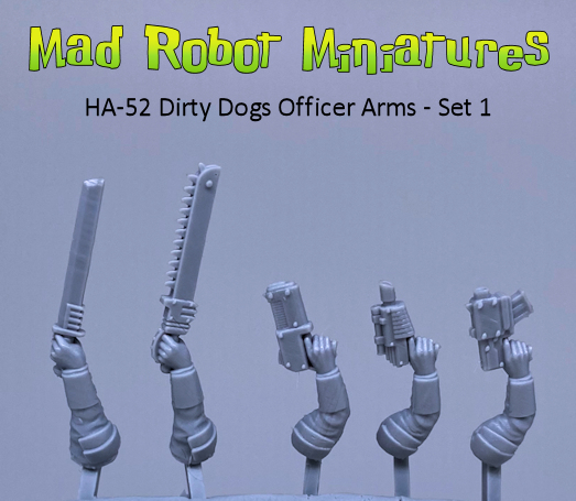 Dirty Dogs Officer Arms - Set 1