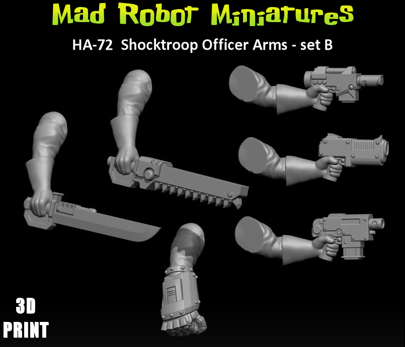 Shocktroop Officer Arms - set B *