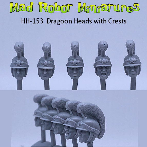 Dragoon Heads with Crests