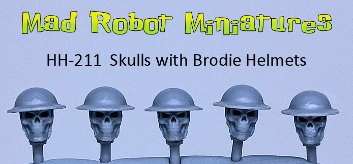 (image for) Skulls with Brodie Helmets
