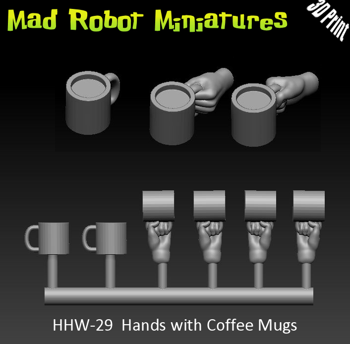 Hands with Coffee Mugs